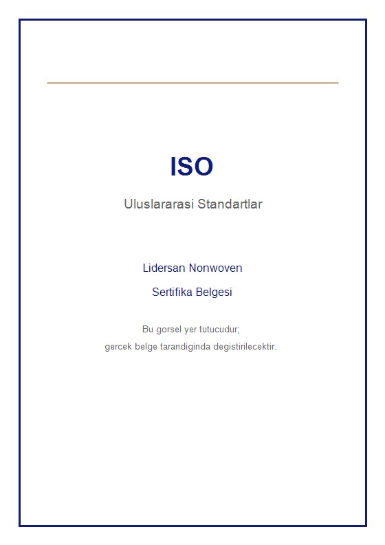 ISO sertifika belgesi