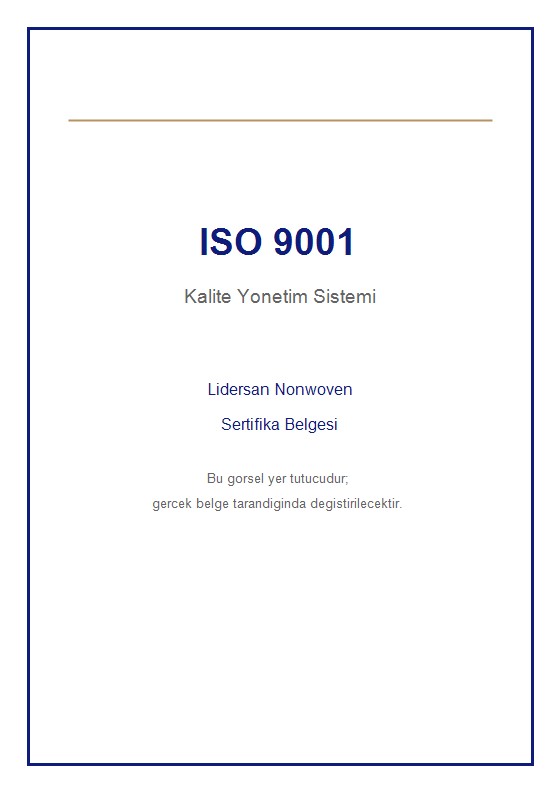 ISO 9001 sertifika belgesi