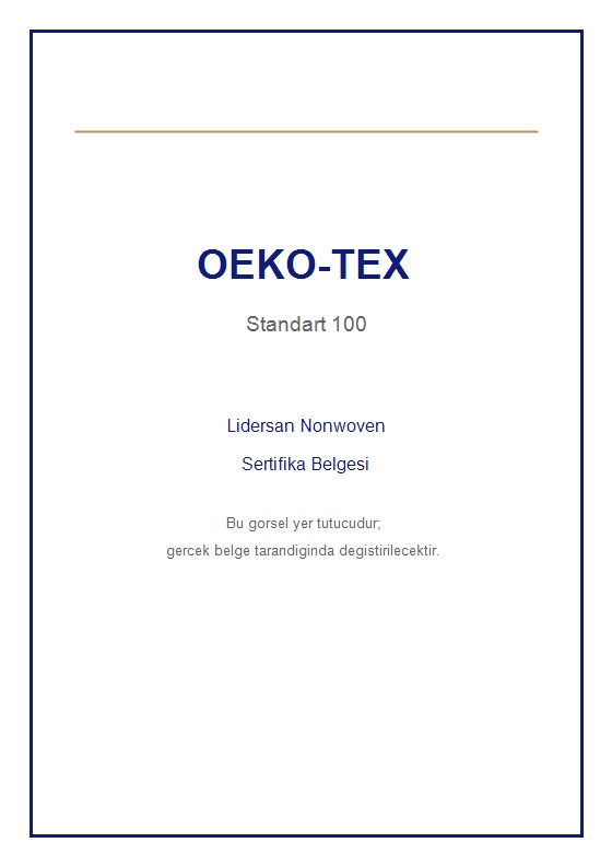 OEKO-TEX sertifika belgesi